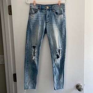 STS Blue Destroyed Distressed denim Jeans in a light wash | 25